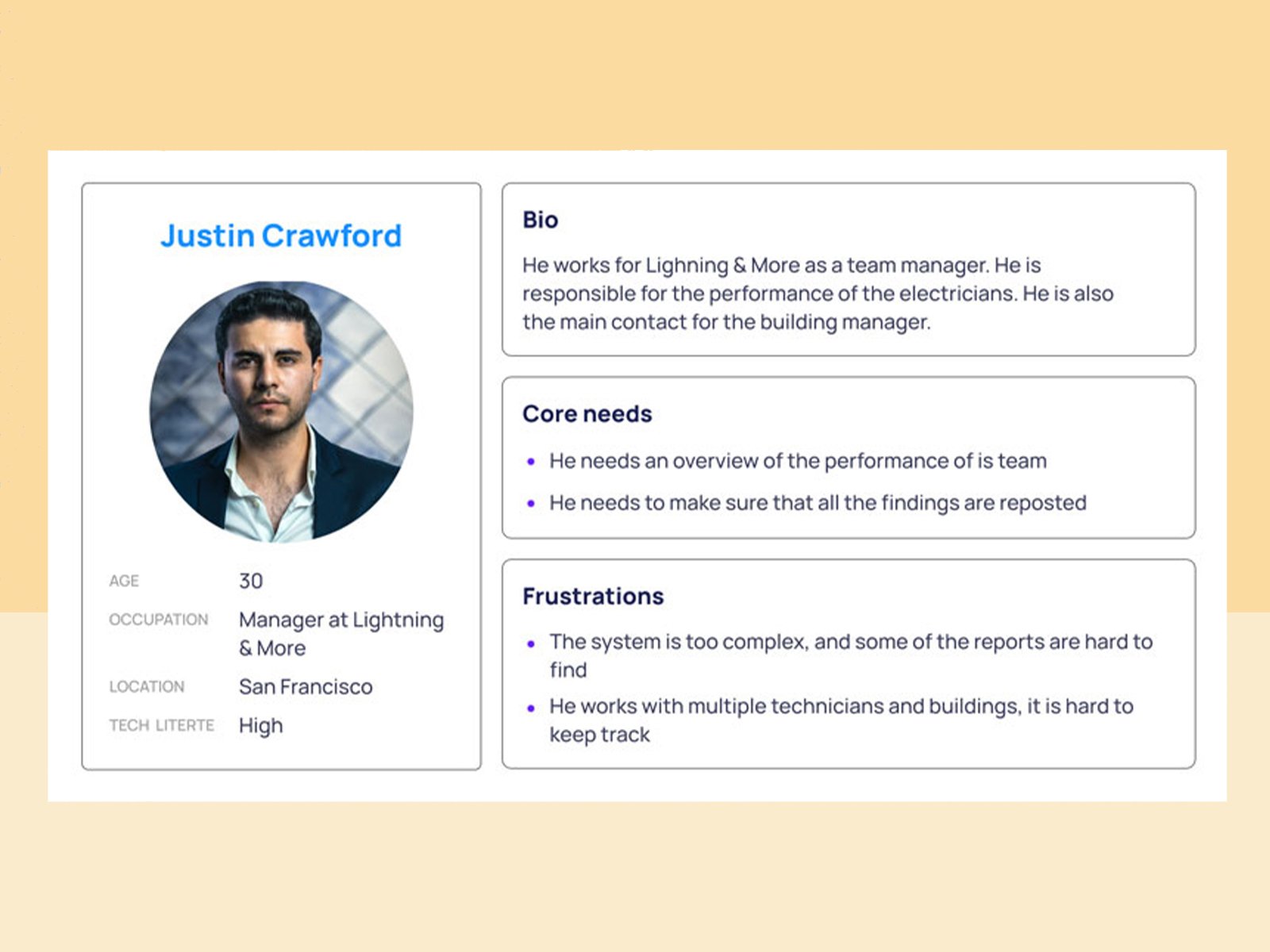 Persona — Justin Crawford, Contractor Team Manager